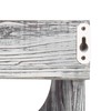 MyGift Wall Mounted Torched Solid Wood Magazine and Mail Holder