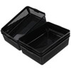 Hespapa Plastic File Baskets, Black A4 Paper Basket Trays, 6