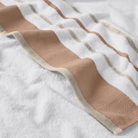 Great Bay Home Decorative Hand Towel Set - Combed Cotton 4 Pack 26x16 Hand Towel Set - Luxurious, Ultra-Soft, Durable Towels for Bathroom Decor (Dusty Rose/Cappuccino)