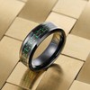 King Will 8mm Black Tungsten Carbide Rings for Men Men's
