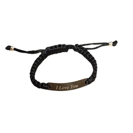 Forever Love Braided Bracelet – Adjustable 'I Love You' Bracelet, Couples Jewelry Gift for Him or Her