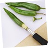 GRIRIW 2pcs Pepper Corers Ergonomic Chili Core Removing Tools for