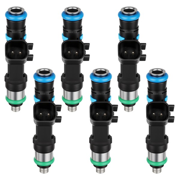Set of 6 Fuel Injectors Compatible with Jeep Grand Cherokee,