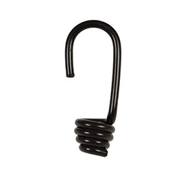 Dreamprint 50x Spiral Hooks Diameter 6 mm Black Expander Hook Expander Rope Tarpaulin Hook Spannfix Metal Hook Rubber Cord Tensioner