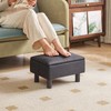 IBUYKE Storage Ottoman Footrest Stool with Linen Fabric, Rectangular, Flip