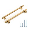 HOME EDIT 5 Pack 8-3/4 inch Gold Cabinet Handles Square