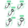 Zerniple Stainless Steel Hook Towel Hanger Black Hook Kitchen Utensil