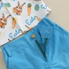 Licupiee Toddler Baby Boys Easter Outfits Carrot Print Short Sleeve