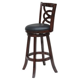 Boraam Siena 24" Swivel Counter Stool in Cherry Finish