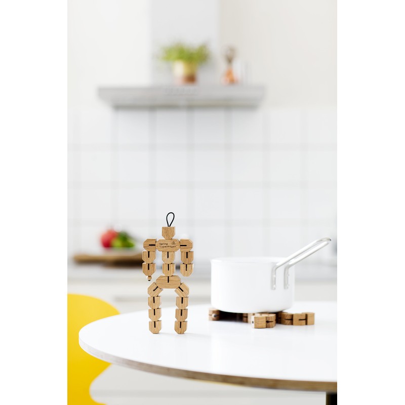 Spring Copenhagen Small Clumsy Hans Coaster 3D Wooden Figure NIS