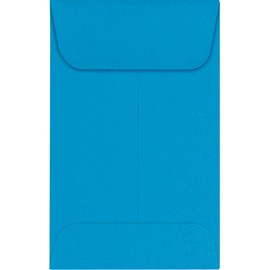 #1 Coin Envelopes (2 1/4 x 3 1/2) - Pool Blue (250 Qty.)