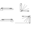 2 Pcs Gate Spring self Closing Door Closers,Automatic gate Closer,