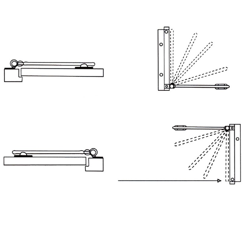 2 Pcs Gate Spring self Closing Door Closers,Automatic gate Closer,