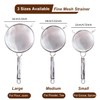 Double-Layer Fine Mesh Strainer, 4.7 Inch Stainless Steel Double Ear