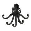 Zeckos Cast Iron Octopus Decorative Wall Mounted Key Rack Wall