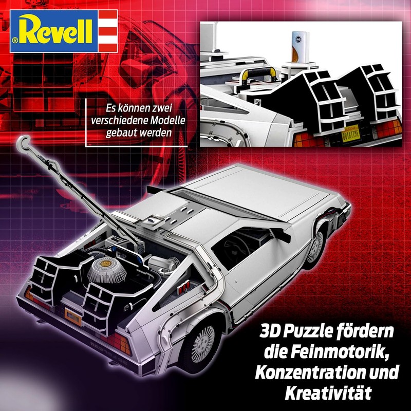 Revell Time Machine 3D Puzzle, Back to the Future Model