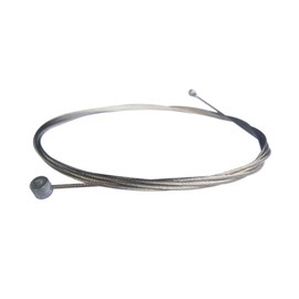 Pirhosigma 6 pcs 2m Long Universal Bicycle Bike Replaceable Brake Inner Wire Cable for Mountain Bike Road Bike MTB + 6 PCs Black Alloy Cable Cap End Tip Crimp