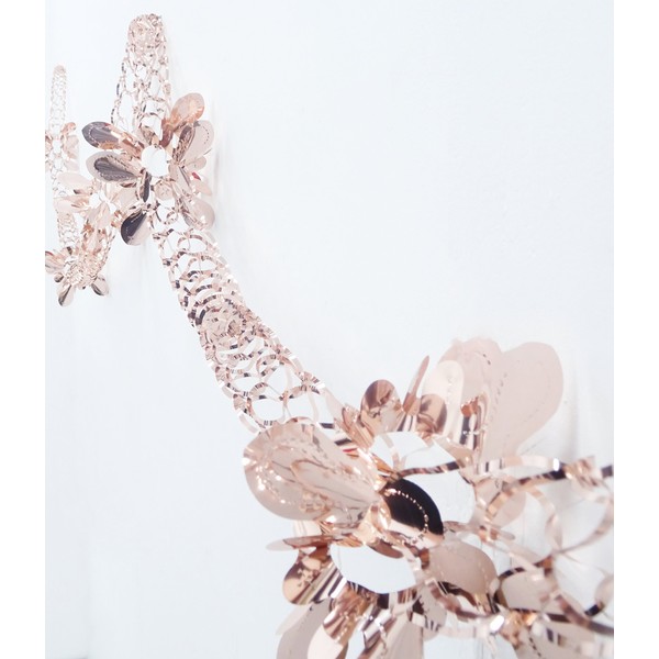 PMS Rose Gold Foil Garland Christmas Decoration - Square Shaped