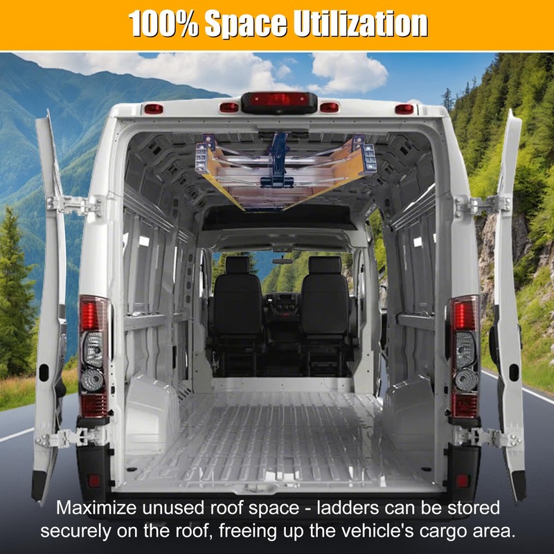 Van Interior Ladder Storage System Not Includes Mounting Kit Utilizes