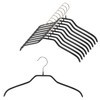 Mawa German Non-Slip Hanger Silhouette 36F Set of 10 Black