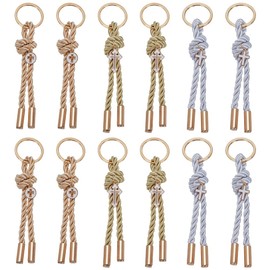PLIGREAT 12 Pcs Cross Baptism Favors Keychains, 3 Styles Christening Keychain Metal Cross Keyrings for Purse Bags Car Keys Wedding Martyrika Greek Baptism Favors