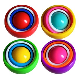 4 Piece Fidget Toys, Fidget Toy Set, Durable and Colourful Sensory Toys, Sensory Toy for Stress Relief, Autism Toy, for Children and Adults