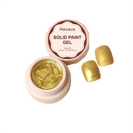 Hacaus 1pcs Professional Painting Nail Gel Nail Art Manicure Nail Paint Gel Polish French Nail Design Glitter Gold Color 045