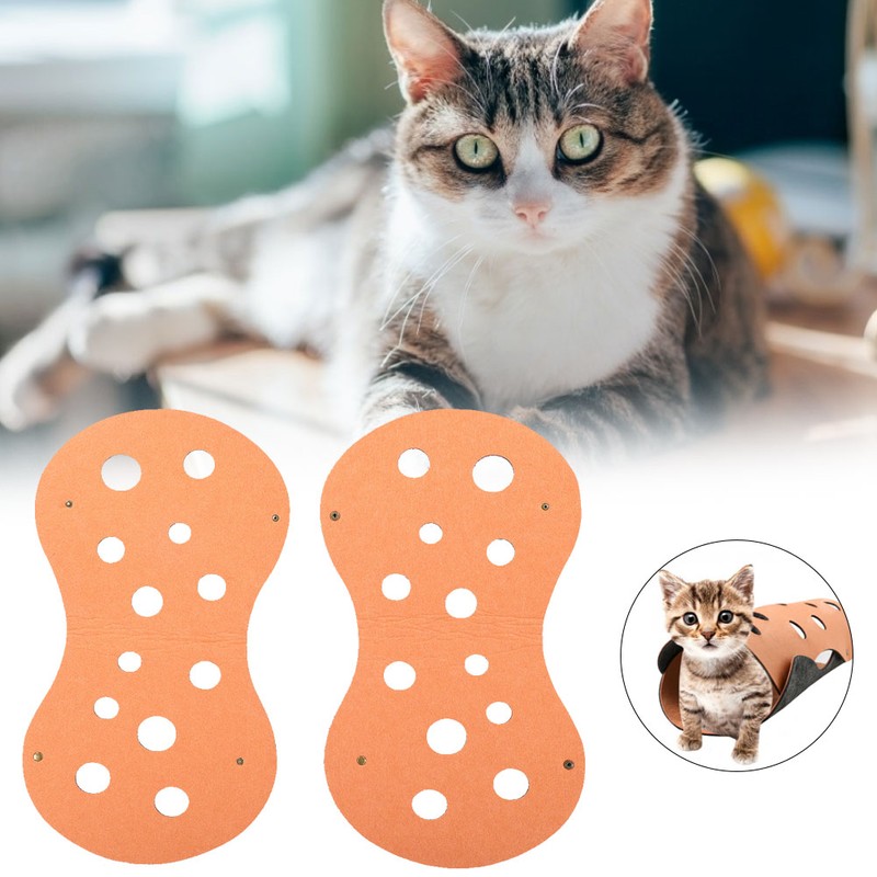 DIY Cat Tunnel Toys Detachable Folding Pet Cat Felt Playing