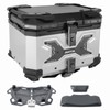 JAMTON 45L Motorcycle Top Case, Aluminum Motorcycle Tail Box Trunk