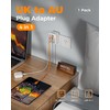 UK to Australia Plug Adapter, TESSAN Australian Plug Adaptor from