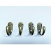 Beilala Individual Coat Hooks Bronze, 6 Pack Vintage Wall Hooks