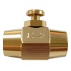 Uenede Brass 1/4" NPT Female Thread, Push Button Check Valve,