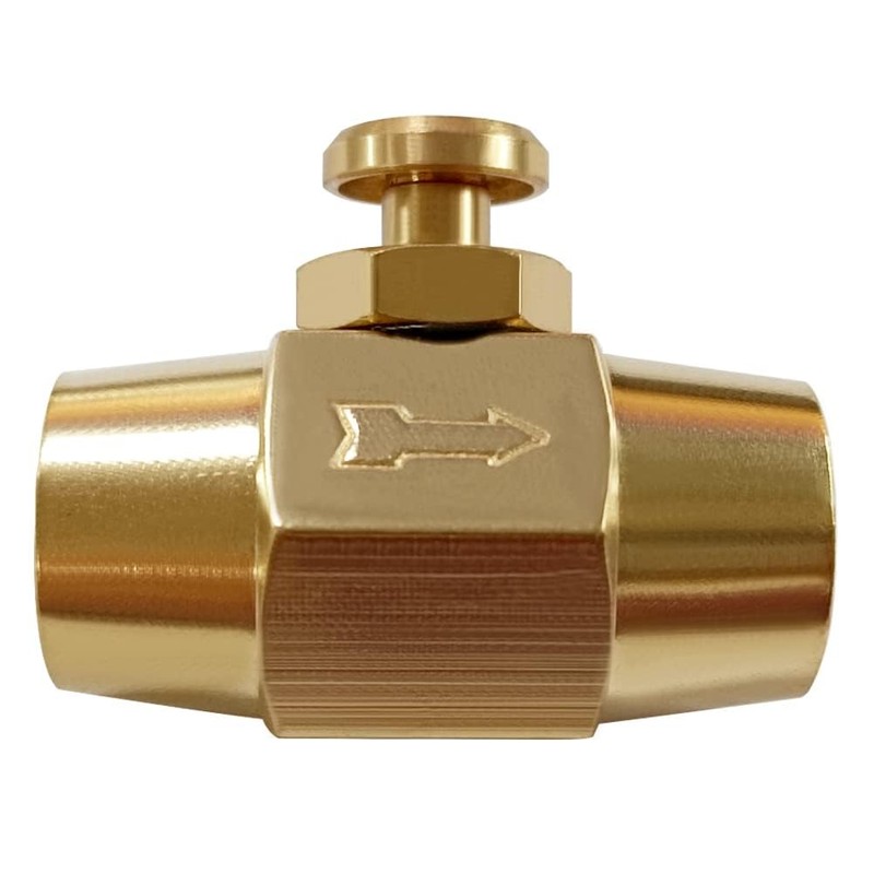 Uenede Brass 1/4" NPT Female Thread, Push Button Check Valve,