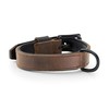 Real Leather Dog Collar with Neoprene Layer - Padded and