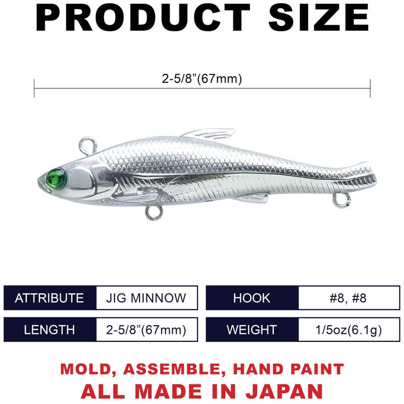 LUCKY CRAFT Wander Slur 67BB – 2.6” Sinking Lure with