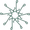Pangda Christmas Tree Hooks Green Ornament Hooks Mini Hangers for