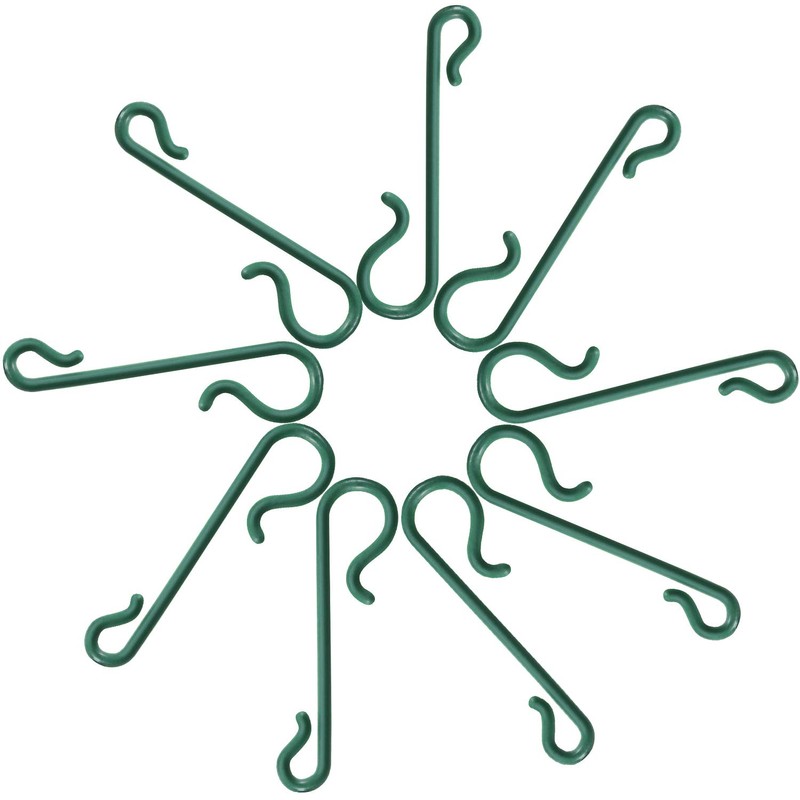 Pangda Christmas Tree Hooks Green Ornament Hooks Mini Hangers for