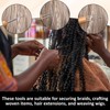 9 Pcs Dreadlock Crochet Hook for Hair Dreadlock Crochet Needles