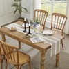 Wracra Embroidered Table Runner Linen Table runners 36 inches Long