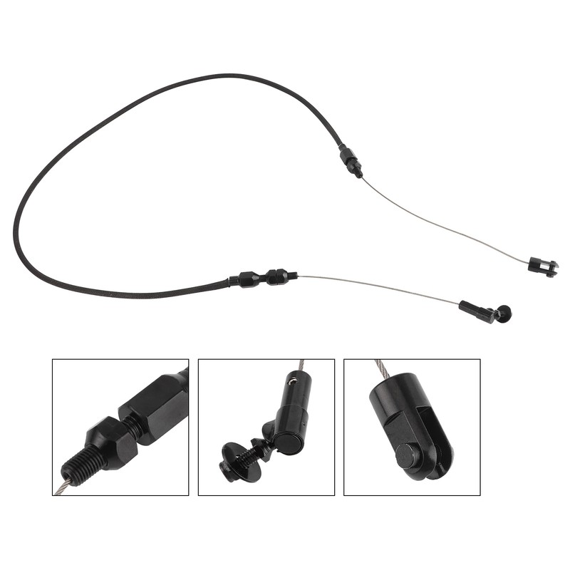 914mm/36in Stainless Steel Throttle Cable Replacement with Wrench AF42‑1101BLK Universal
