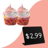 5Pcs Acrylic Mini Chalkboard Signs, 100mmx75mm L-Shaped Erasable Small Blackboard