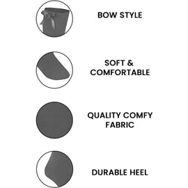 COSHAL® 2 Pairs Girls Knee High School Cotton Socks with Fluffy Ribbons Bow, Back to School Socks Uniform Party Comfort Fit Long Socks Stocking Girls Knee High Kids School Sock Size 12-3 Grey KHB