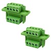 PCB Mount Screw Terminal Block Plug Set, LNSYSNS Plug-In Terminals,