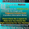 MIG Welding Gun Kit Accessory,6pcs Welding Tips 0.030" + 2pcs