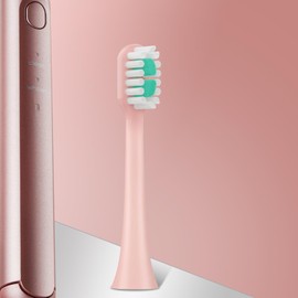 Compatible with AquaSonic Icon Electric Toothbrush Replacement Toothbrush Heads,for AquaSonic Icon Electric Toothbrush,with Dust Cover,10 Pack (Blush, Medium)