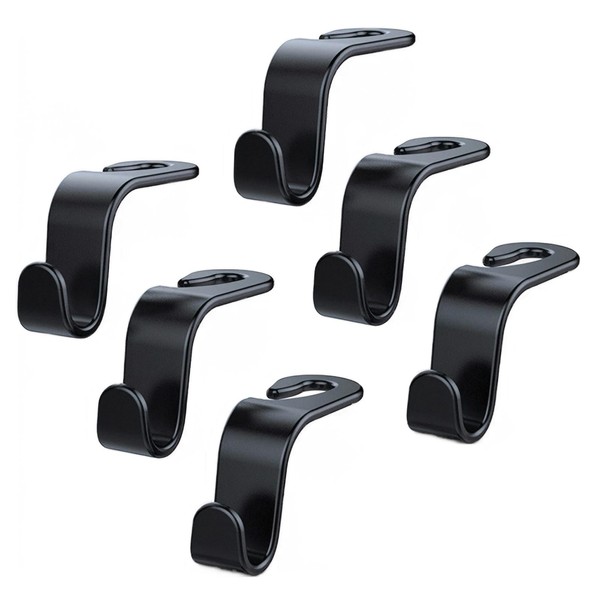 DELUXEFOX Car Hooks, Headrest Hooks, Car Seat Hooks, Prevents Loads
