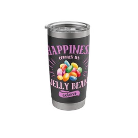 Happiness Comes in Jelly Bean Colors Stainless Steel Insulated Tumbler