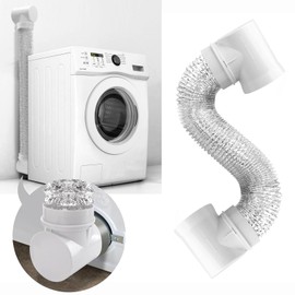 Dryer Vent Hose Duct Connector kit 90 Degree Elbow for Tight Space Short Snap Adapter,better than Magnetic Dryer Vent Connector