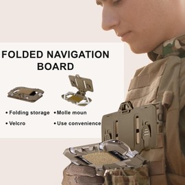 MOLLEQLS Plate Carrier Accessories Tactical Gear Molle Vest Phone Chest Mount Holder Agilite - Fits Screen Size 4.7"-6.7" (Coyote Brown)