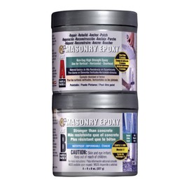 PC Products PC-Masonry Epoxy Adhesive Paste, Two-Part Repair, 8 oz in Two Cans, Gray 70079